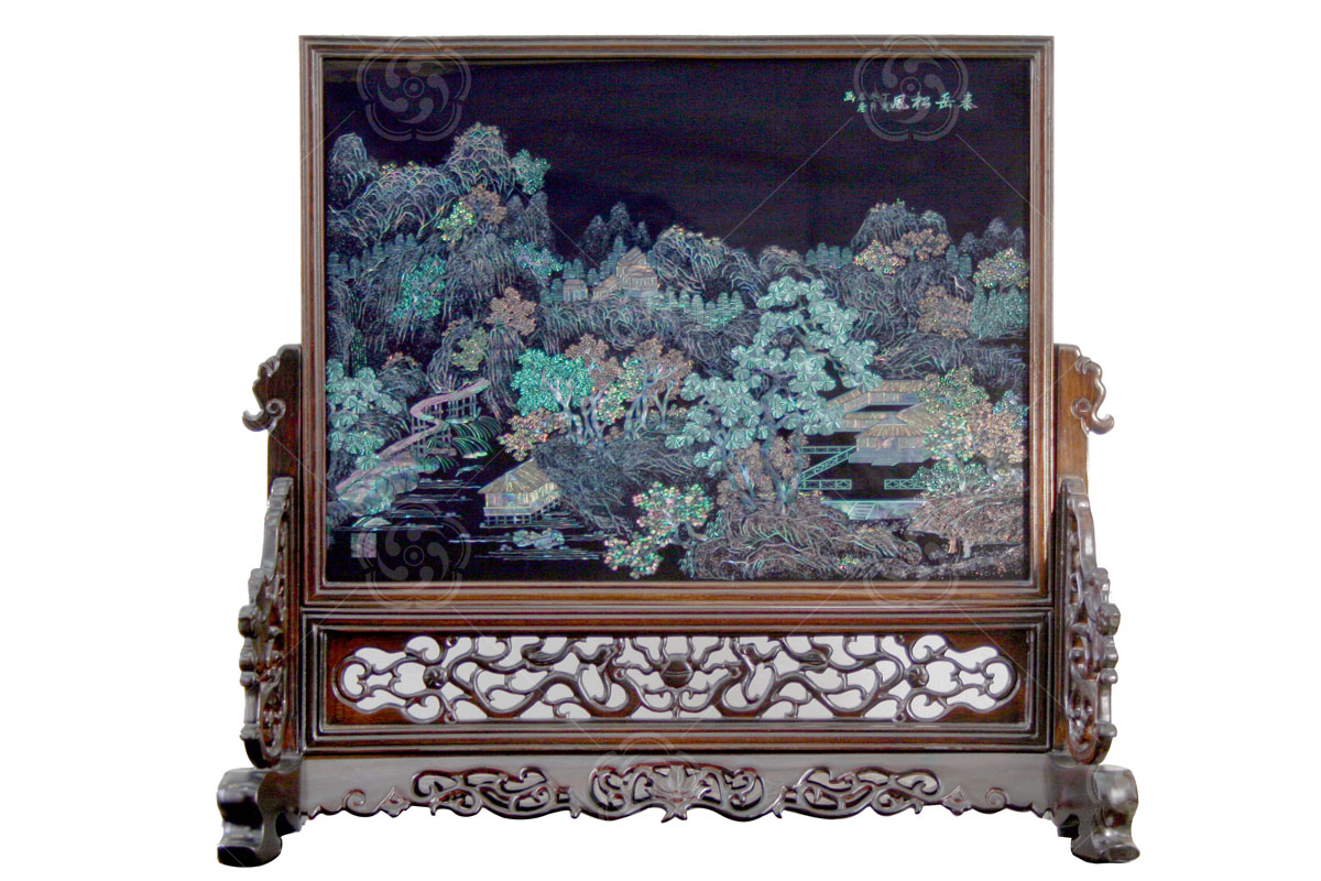 點(diǎn)螺〈泰岳松風(fēng)〉臺屏